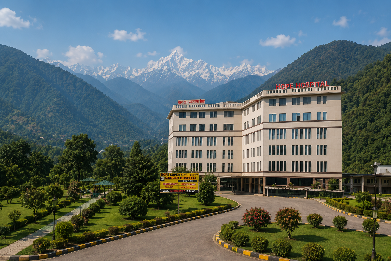 hope hospital building scenery img